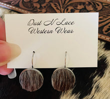 Load image into Gallery viewer, Cowhide Lever Back Earrings